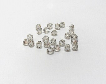 Crystal Silver Shade Swarovski Crystal Bicone Beads, Swarovski #5328, Silver Shade Bicone Beads, Article #5328, Swarovski Crystals, 3mm