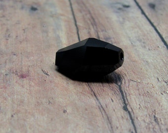 Jet Polygon Bead, Swarovski Crystals, Swarovski Polygon Bead, Black Beads, Black Swarovski Crystals, Jet Crystals, Swarovski #5203, 18x10mm