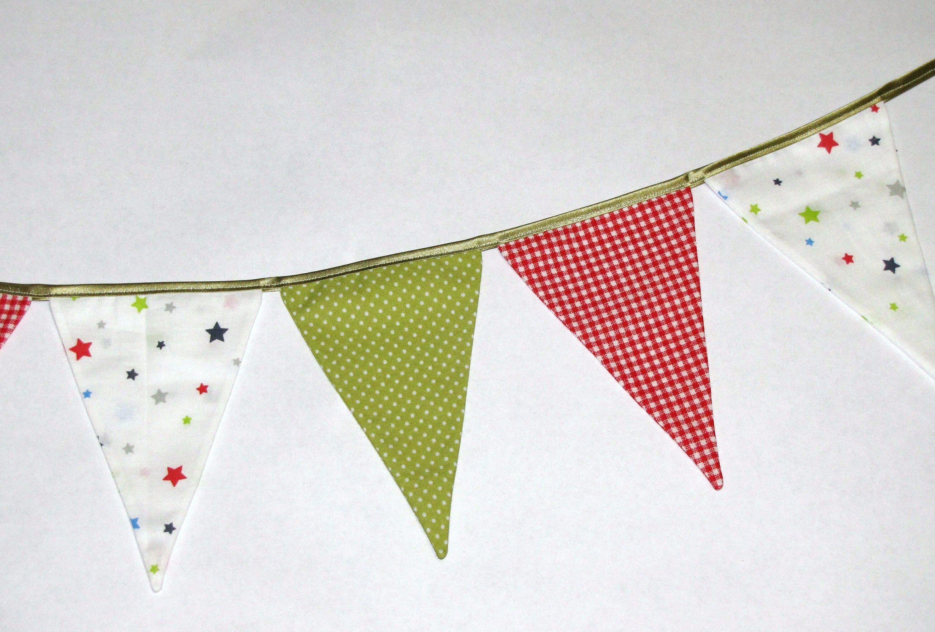 Christmas Flag Garland Fabric garland Bunting Banner for Etsy
