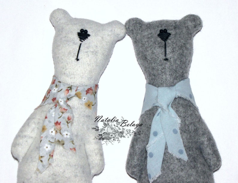 Sewing Pattern Easy Toy PDF Pattern Bear Pattern to sew Primitive Bear Toy Pattern Stuffed Animal Pattern How to sew Primitive Toy Bear