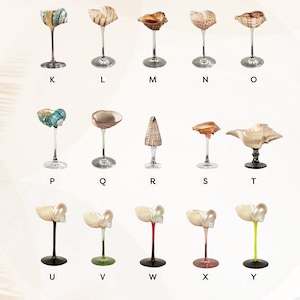 Bicchieri da vino in conchiglia naturale, bicchieri personalizzati, decorazioni per matrimoni in spiaggia, regali per damigelle d'onore, bicchieri da cocktail, bicchieri da Martini