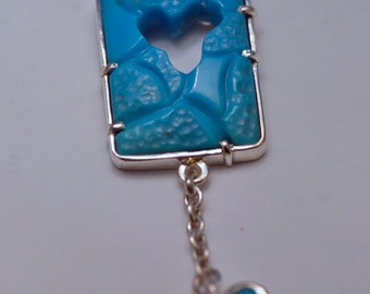 Turquoise December Birthstone Unique Never Let Go  Puzzle Pendant