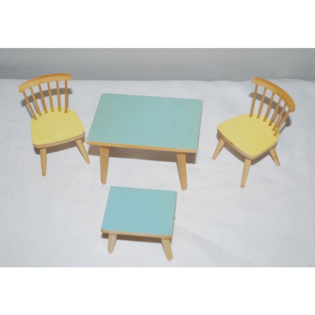 Vintage Bodo Hennig Dollhouse Furniture Wood Kitchen Table Etsy