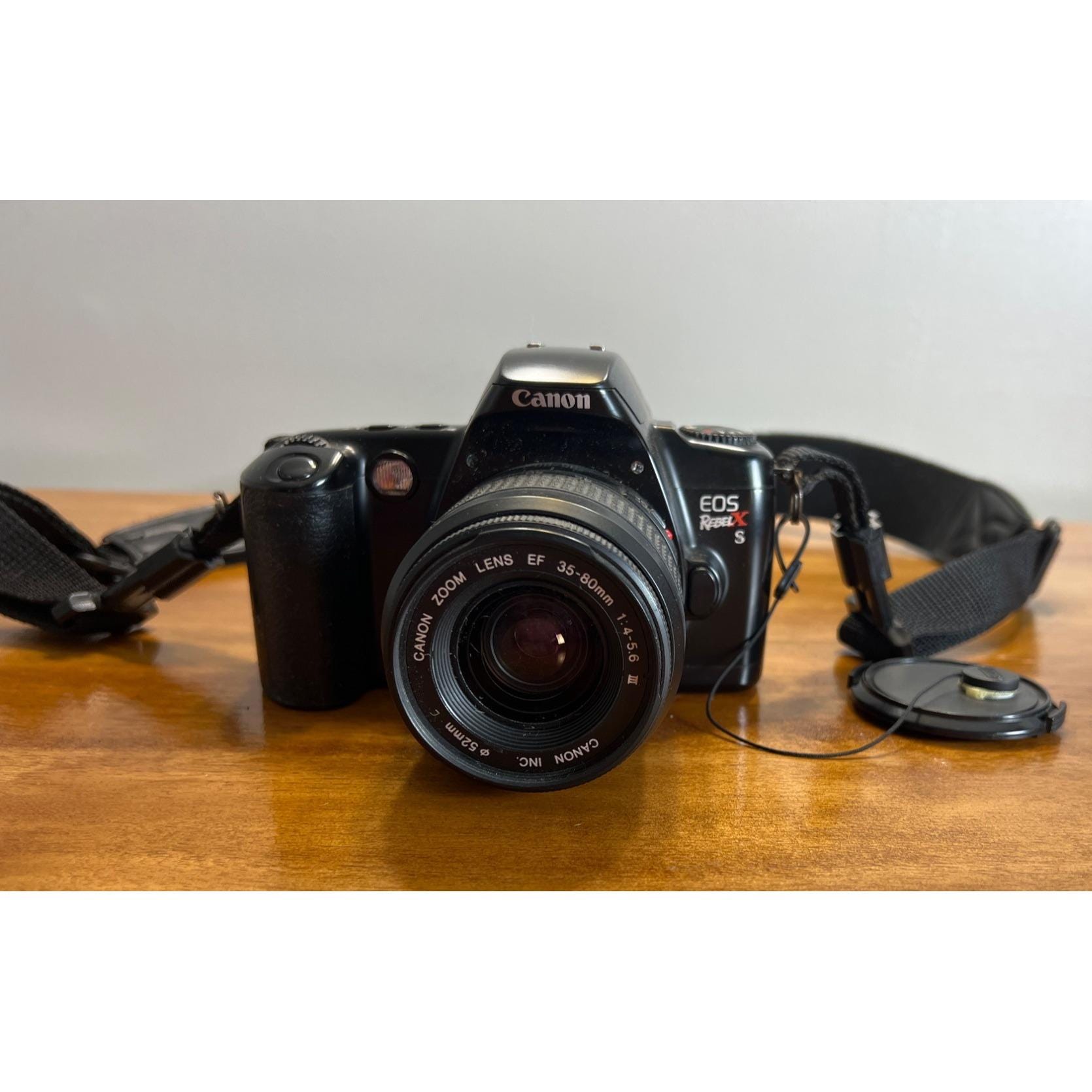 Vintage Canon EOS Rebel X S Film Camera & Lens 35-80 MM Zoom Lens