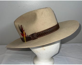 1980s Stetson 4X Beaver Cowboy Hat - Silverbelly Rancher, Size 7 1
