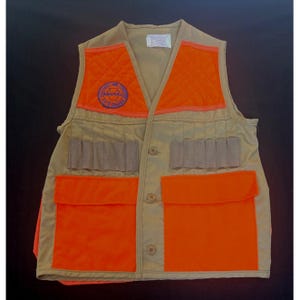 Vintage Best Hunting Safety Vest PA Game Commission Patch Medium