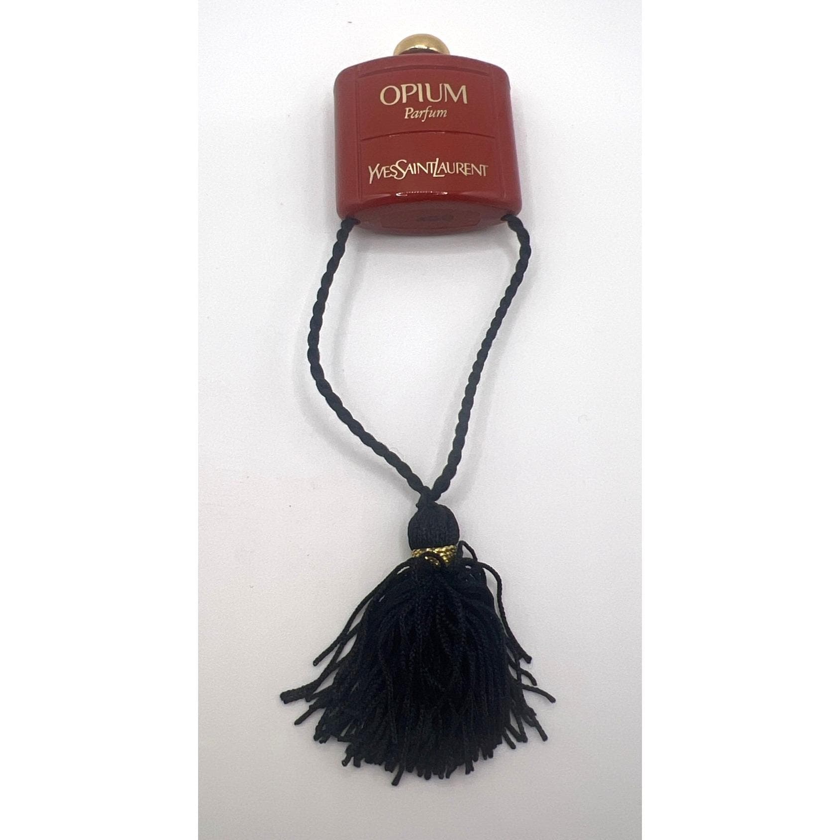 Vintage Opium Yves Saint Laurent Parfum Mini Bottle Black Tassel
