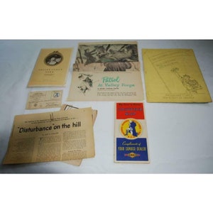 Vintage Boy Scouts 1950 National Jamboree Valley Forge PA Map Memorabilia