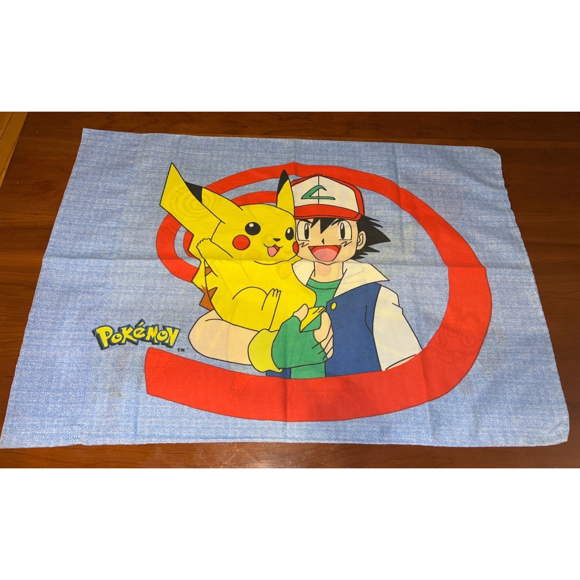 Vintage Pokemon Pillowcase Pikachu Reversible Standard Size Fabric Etsy