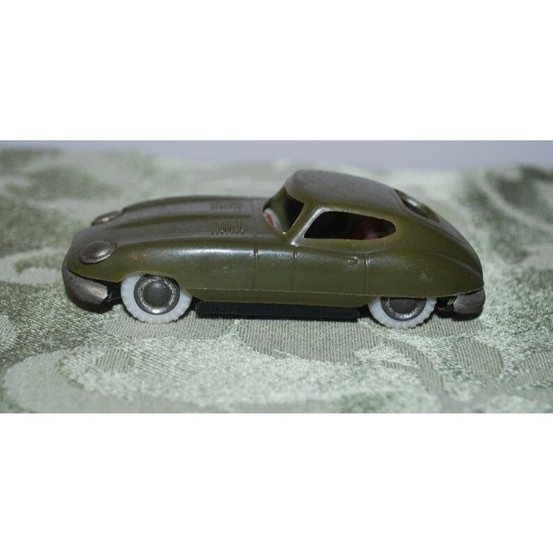 Vintage Jaguar Toy Car Plastic Metal White Tires 3.5 Long Etsy