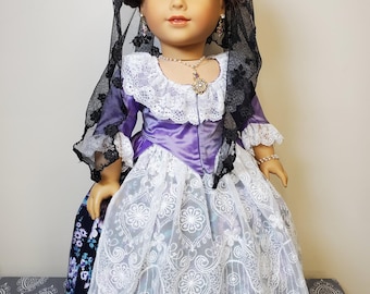 Valencia Folk Costume for 18 inch Dolls