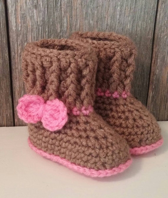 Crochet Baby Ugg Boots Brown Baby Uggs 
