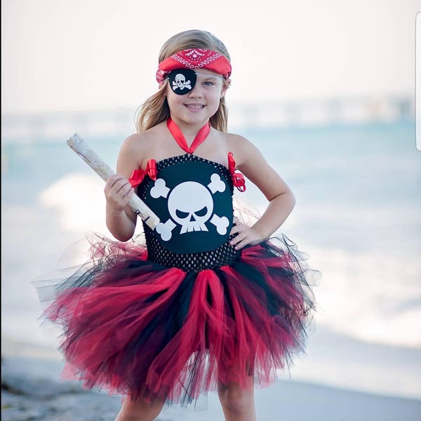 Pirate Costume, Pirate Tutu Costume, Girl Pirate Costume, Girl Halloween Costume , tween Halloween Costume, Tutu Halloween Costume, Pirate