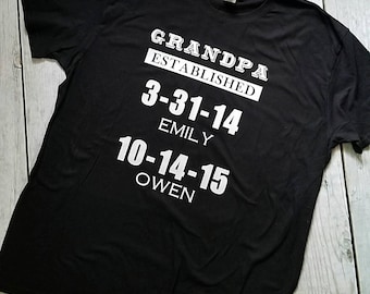 Camisa personalizada para papá, camiseta personalizada para papá, camisa para el Día del Padre, mejor camisa para papá, camisa para papá, regalo para el Día del Padre, mejor papá del mundo, camisa para papá nuevo