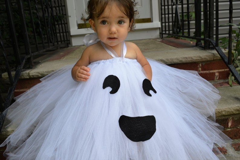 Little Ghost Costume, Cute Ghost Costume, Baby Ghose Costume, Adorable Baby Costume, Baby Halloween Costume, Tutu Halloween Costume, Ghost image 3