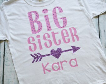 Big Sister shirt / Big Sister one piece/ Big Sister / sibling shirts / personalized big sister shirt