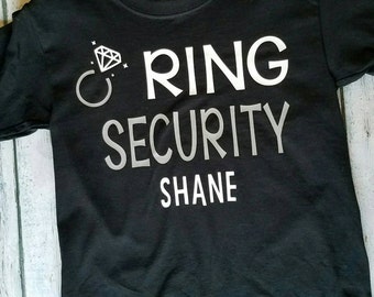 Ring Security Shirt / Ringträger / Ringträger Geschenk / Hochzeit / Hochzeitsgeschenk / personalisiertes Shirt