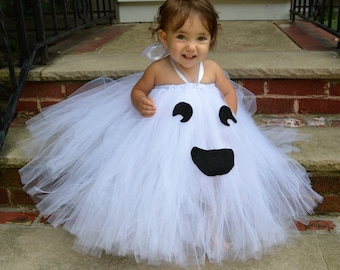 Baby, Toddler, Child, Ghost Tutu Halloween Costume