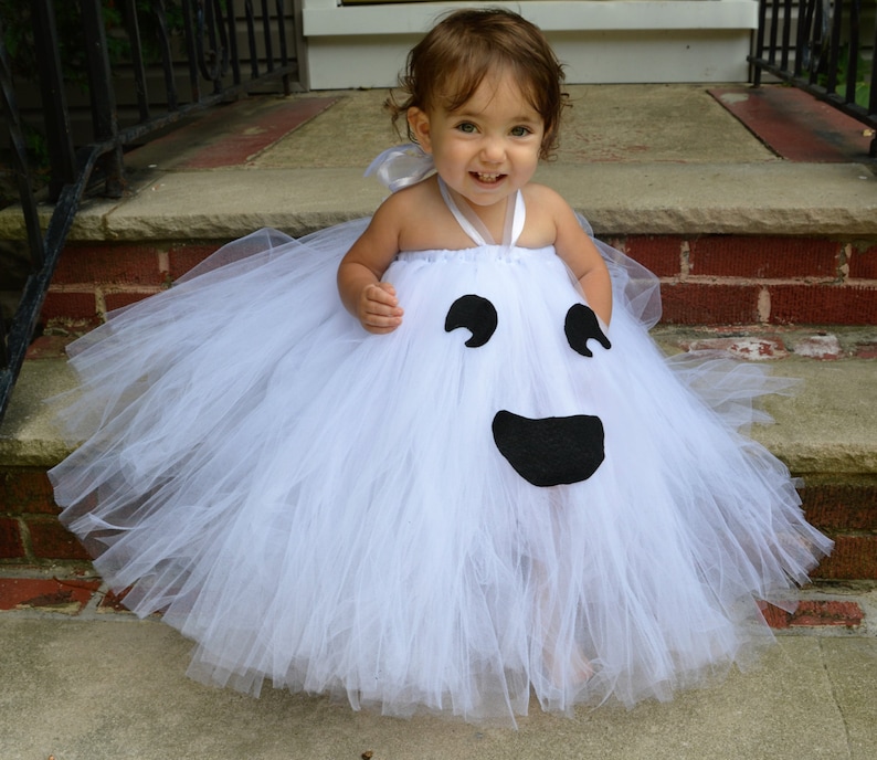 Little Ghost Costume, Cute Ghost Costume, Baby Ghose Costume, Adorable Baby Costume, Baby Halloween Costume, Tutu Halloween Costume, Ghost image 2