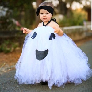 Little Ghost Costume, Cute Ghost Costume, Baby Ghose Costume, Adorable Baby Costume, Baby Halloween Costume, Tutu Halloween Costume, Ghost image 9