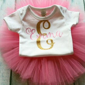 Birthday Tutu Set / First Birthday Outfit / Girls Birthday Outfit / Baby Girl Tutu Set / Tutu Set / Birthday Outfit / Name outfit