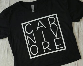 Carnivore Crop Tshirt, Carnivore Diet Shirt, Carnivore Tshirt, Carnivore Crop Top