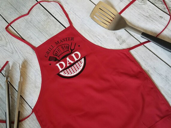 Drei Taschen Erwachsenen Grill Master Personalisierte Schurze Etsy
