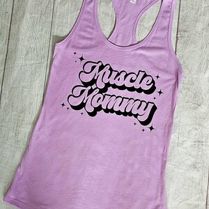 Muscle mommy tank,  womens workout tank top, Womens weightlifting tank, workout clothes, fitness clothes