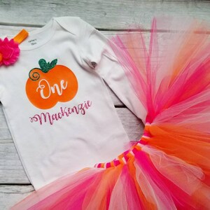 Our Little Pumpkin is turning One Birthday Tutu Set