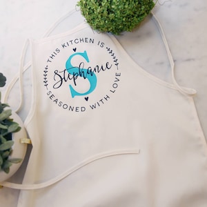 Three Pocket Adult custom personalized kitchen apron