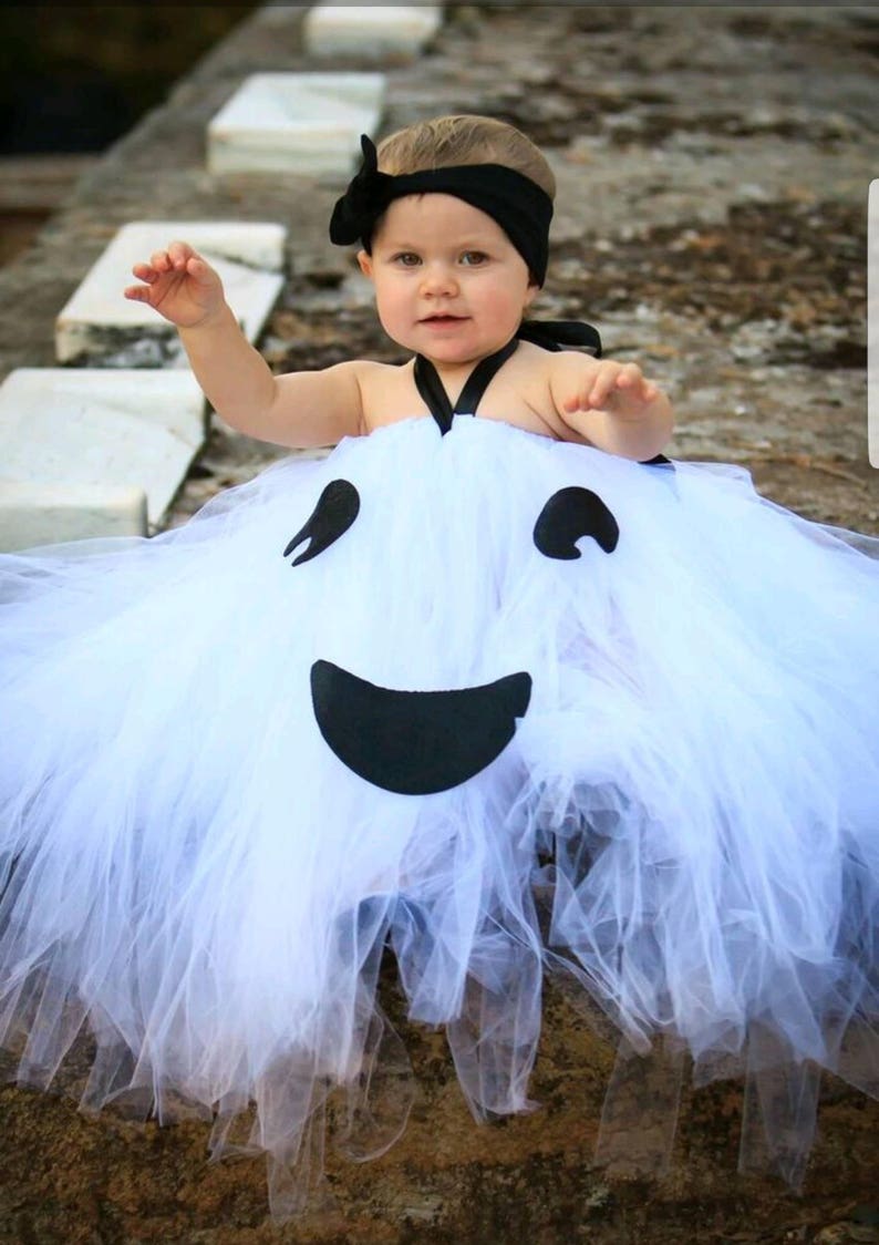 Little Ghost Costume, Cute Ghost Costume, Baby Ghose Costume, Adorable Baby Costume, Baby Halloween Costume, Tutu Halloween Costume, Ghost image 10