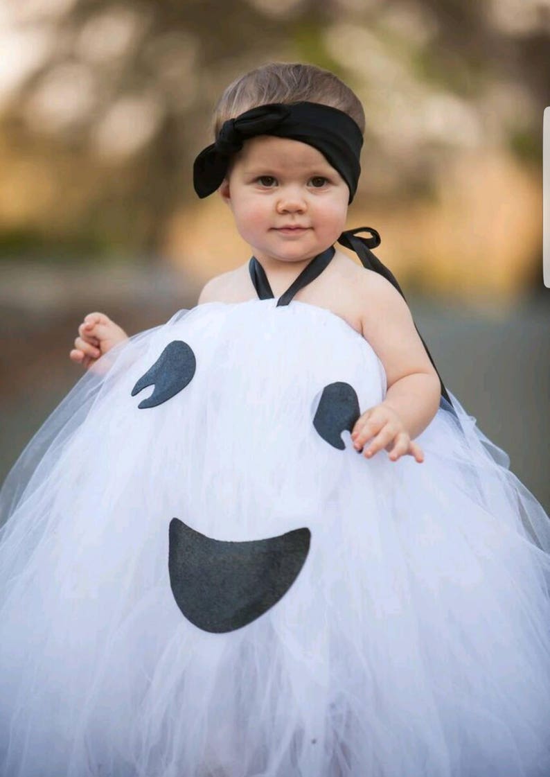 Little Ghost Costume, Cute Ghost Costume, Baby Ghose Costume, Adorable Baby Costume, Baby Halloween Costume, Tutu Halloween Costume, Ghost image 8