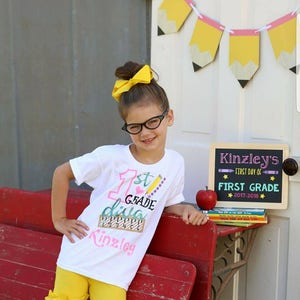 Back to School Shirts, Preschool shirt, prek shirt, kindergarten shirt, 1st grade shirt, 2nd grade shirt, 3rd grade shirt, 4th grade shirt image 3