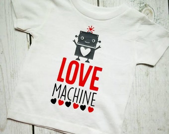 Love Machine Shirt, boys valentines shirt, baby boy valentines shirt, Love Machine, boys valentines day, boy valentines day shirt