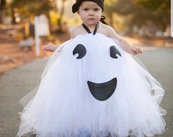 Kleines Gespenstkostüm, süßes Gespenstkostüm, Baby Ghose Kostüm, Entzückendes Babykostüm, Baby Halloween Kostüm, Tutu Halloween Kostüm, Geist