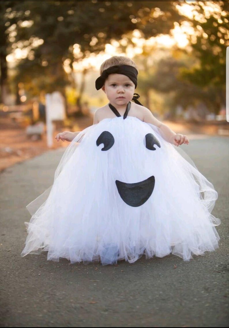 Little Ghost Costume, Cute Ghost Costume, Baby Ghose Costume, Adorable Baby Costume, Baby Halloween Costume, Tutu Halloween Costume, Ghost image 1