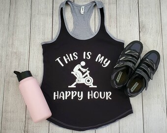 Indoor Cycle Tank Top, This is my Happy Hour Tank