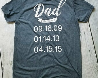 Personalized Dad Shirt, Custom Dad Tee, Fathers Day Shirt, Best Dad Shirt, Dad Shirt, Fathers Day Gift, Worlds best dad, new dad shirt