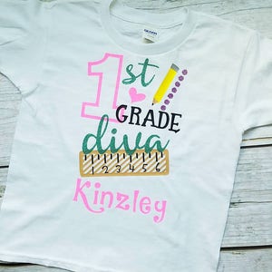 Back to School Shirts, Preschool shirt, prek shirt, kindergarten shirt, 1st grade shirt, 2nd grade shirt, 3rd grade shirt, 4th grade shirt image 1