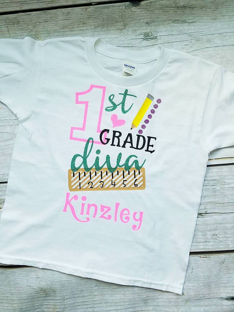 Back to School Shirts, Preschool shirt, prek shirt, kindergarten shirt, 1st grade shirt, 2nd grade shirt, 3rd grade shirt, 4th grade shirt image 1