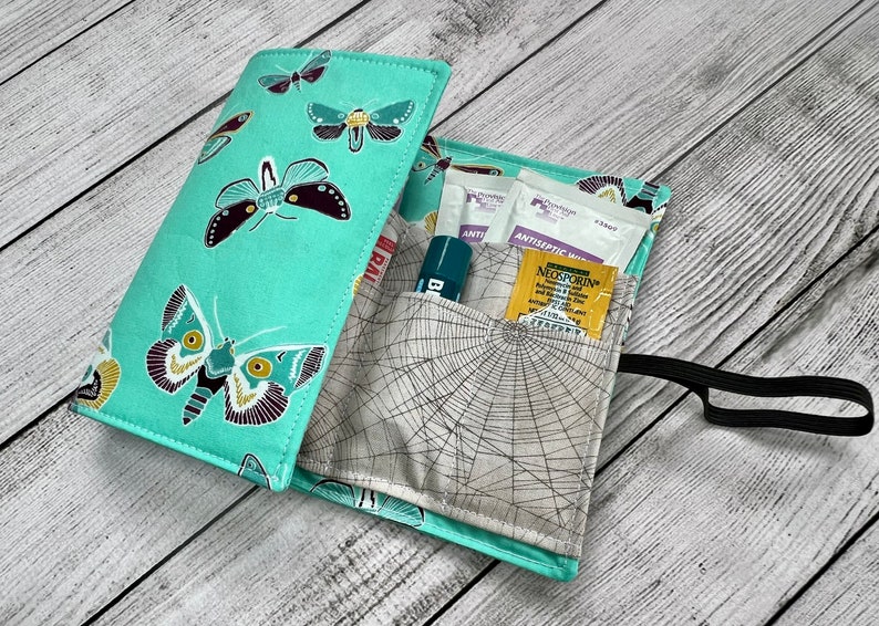 15 Handmade Teacher Gifts That You Can Buy on Etsy 7 Boho Butterfly First Aid Fabric Travel Kit Fabric Travel