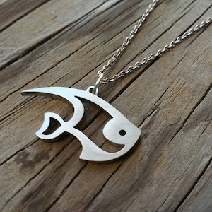 Angelfish charm necklace
