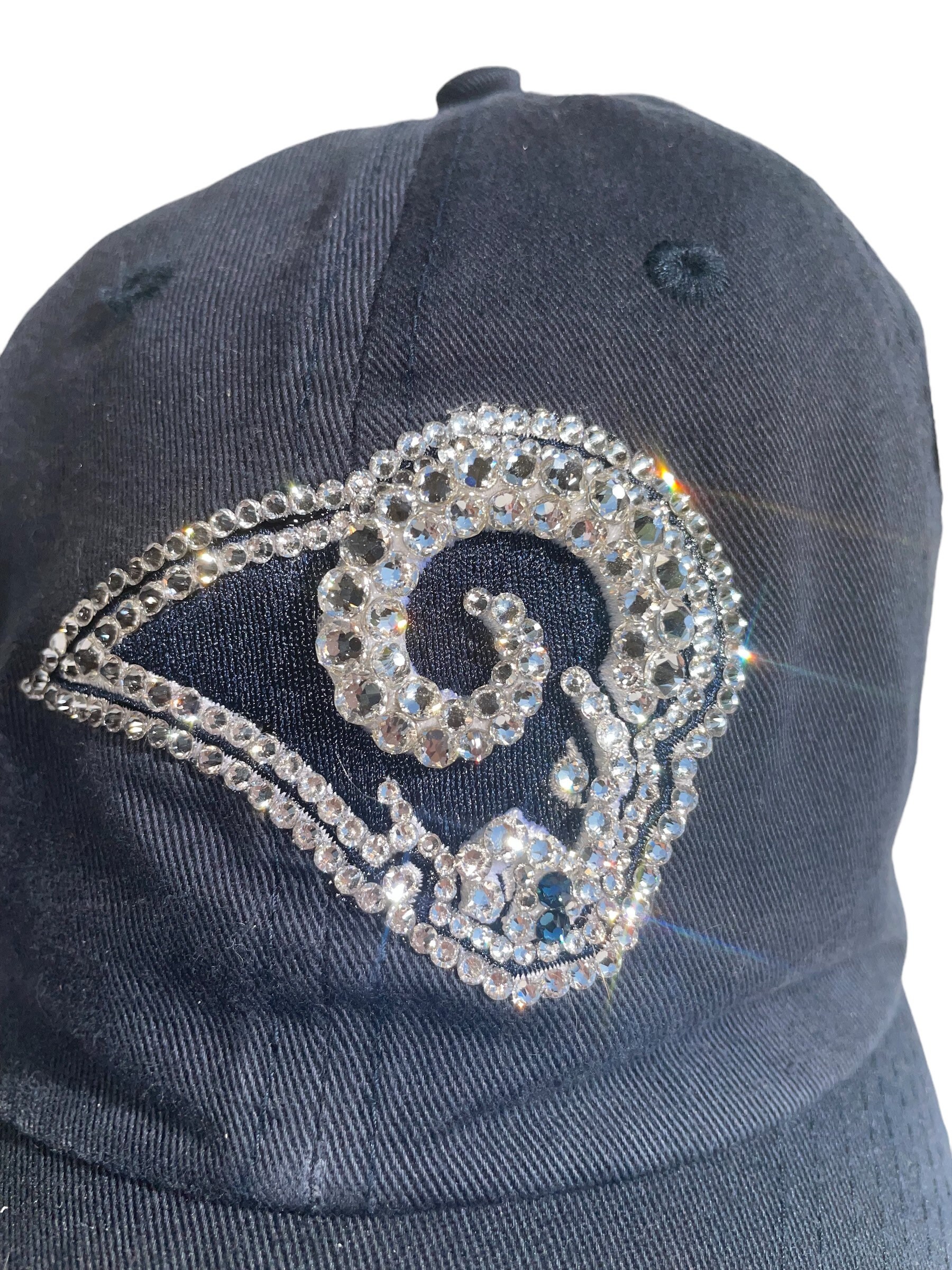 Swarovski Crystal Bling Los Angeles Rams Adjustable Hat - Etsy