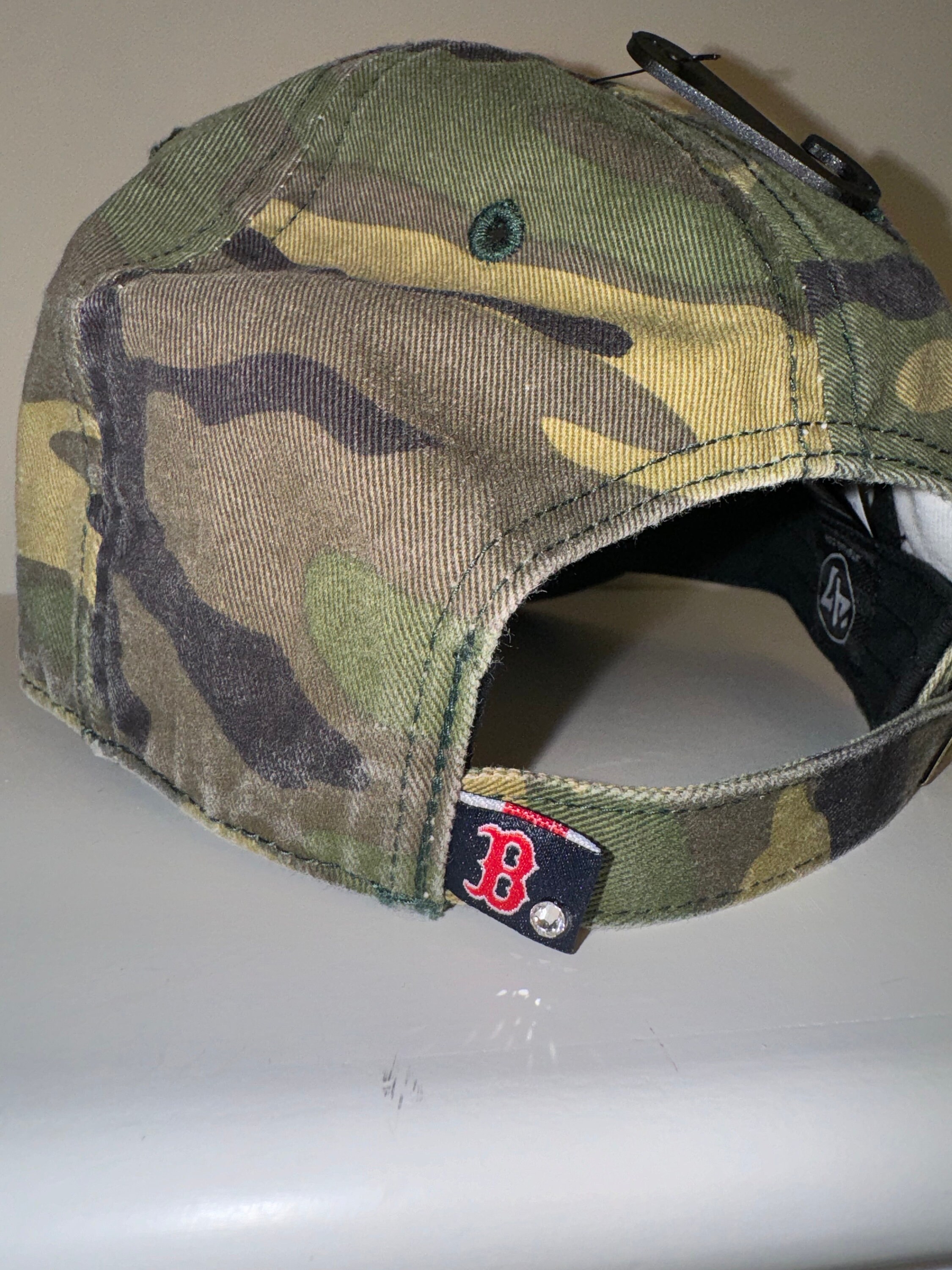 Swarovski Camouflage Baseball Cap Authentic Swarovski New Era X Msbling® Fitted Crown (camo  main image 3