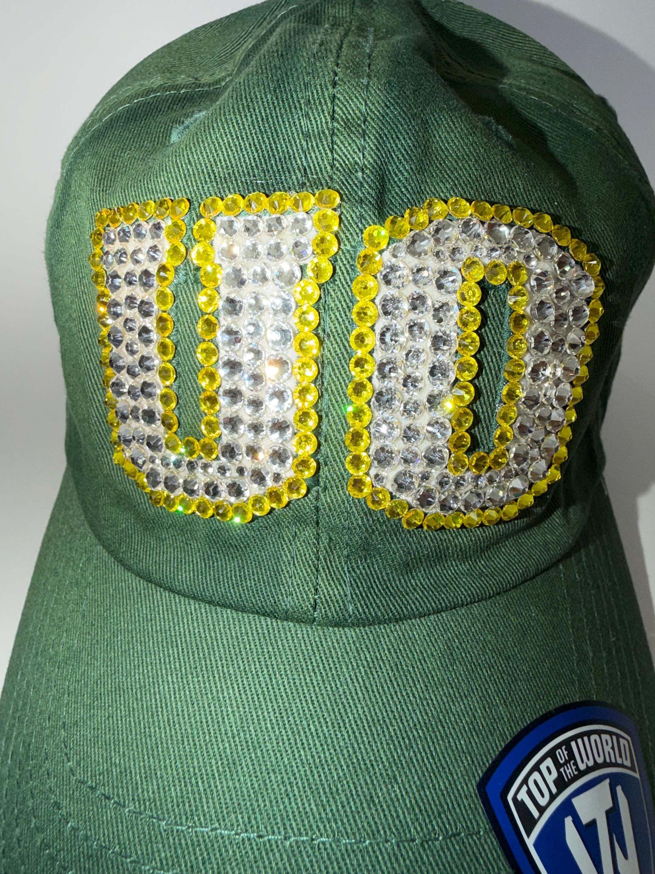 Swarovski Crystal Bling University of Oregon Adjustable Hat 