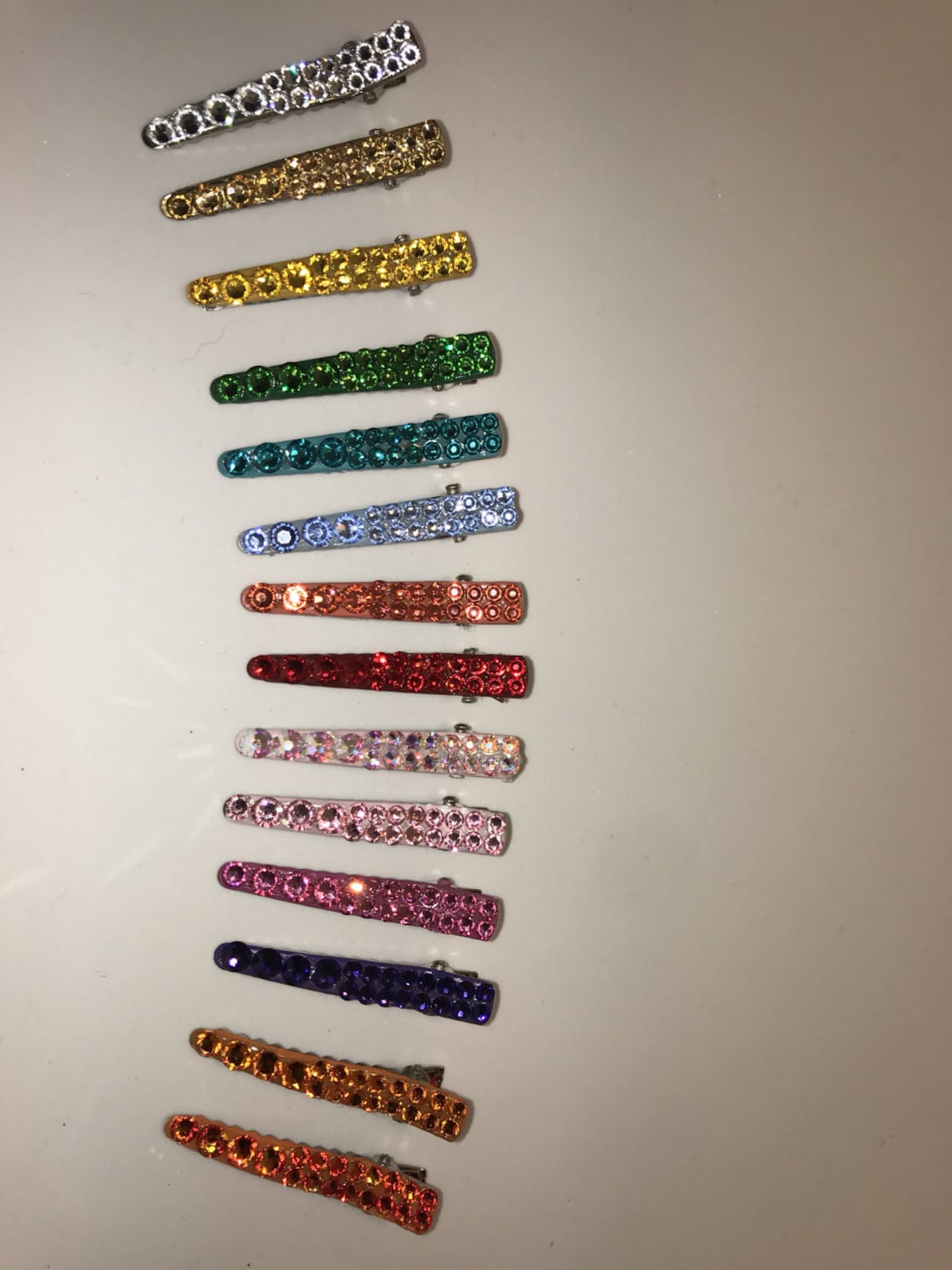 Swarovski Crystal Bling Alligator Hair Barrette Clips. Choose Etsy