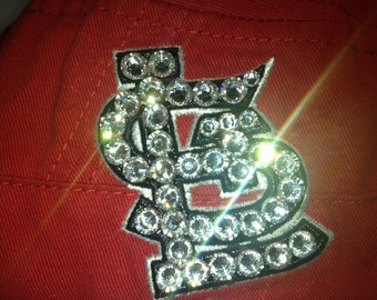 Swarovski crystal bling St. Louis Cardinals adjustable cadet hat