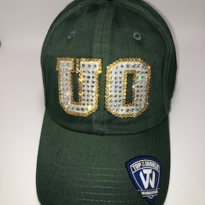 Swarovski crystal bling University of Oregon adjustable hat