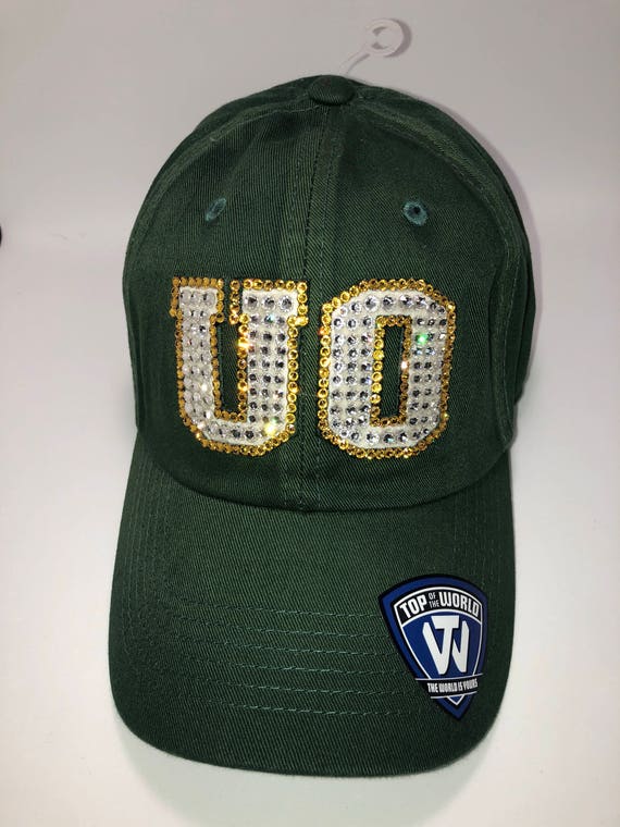 Swarovski crystal bling University of Oregon adjustable hat | Etsy