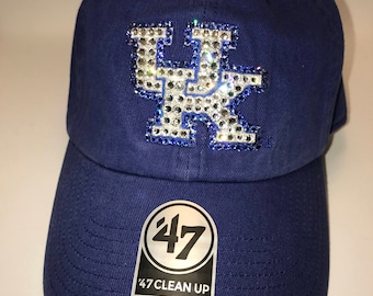Swarovski crystal bling Kentucky Wildcats adjustable hat